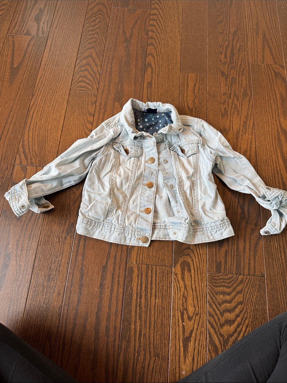 Cat & Jack Light Blue Denim Jacket with Button Front